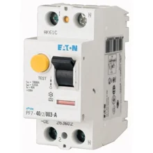 (263577) PF7-25/2/003 Proudový chránič, 2P, 25A, 30mA, 10kA, typ: AC, EATON