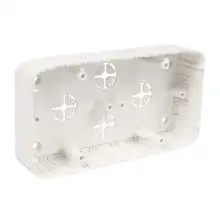 80x28/2T Krabice pro lištový rozvod dvojnásobná, vodorovná, bílá, ABB Tango