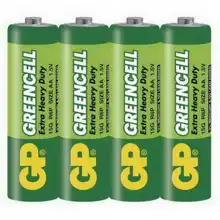 B1220 GP 15G Zinkochloridová baterie GP Greencell R6 (AA), fólie, Emos
