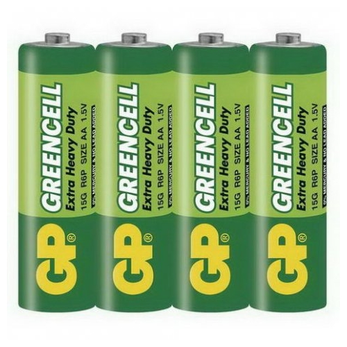 B1220 GP 15G Zinkochloridová baterie GP Greencell R6 (AA), fólie, Emos