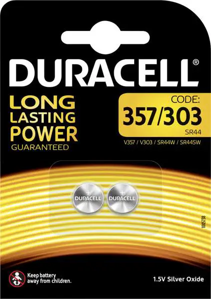 DURACELL baterie do hodinek 357/303 2 kusy