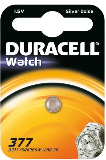 DURACELL baterie do hodinek 377 balení: 1ks v blistru