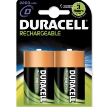 DURACELL baterie nabíjecí RECHARGABLE D  2200mAh 2 kusy