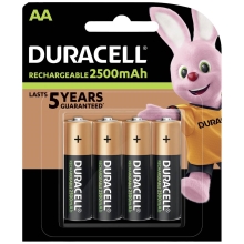 DURACELL baterie nabíjecí STAY CHARGED AA  2400mAh 4 kusy