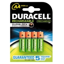 DURACELL baterie nabíjecí STAY CHARGED AA ; 2400mAh