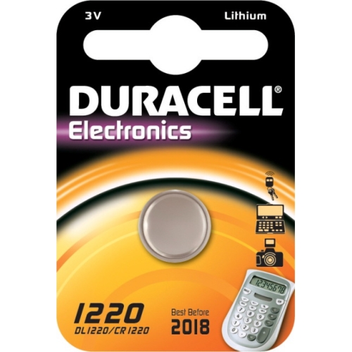 DURACELL CR1220 lithiová baterie knoflíková; 1ks v blistru