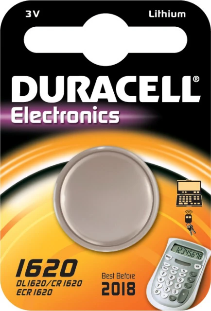 DURACELL CR1620 lithiová baterie knoflíková; 1ks v blistru