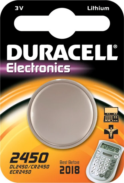 DURACELL CR2450 lithiová baterie knoflíková; 1ks v blistru