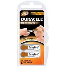 DURACELL Hearing Aid ZA312 baterie do naslouchadel 6 kusů