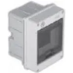 ELEKTRO-PLAST rozvodnice na omítku SRn-6 6mod IP40 průhledná dvířka bílá N/PE