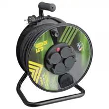 EMOS Gumový prodlužovací kabel na bubnu – 4 zásuvky, 50m, 1,5mm2