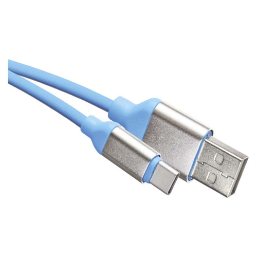 EMOS USB kabel 2.0 A/M - C/M 1m modrý