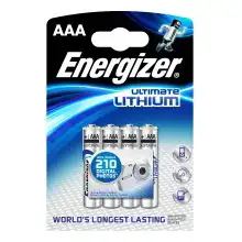 ENERGIZER AAA UltimateLithium baterie mikrotužková  FR03/ 637752 4 kusy