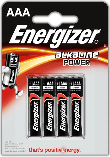 ENERGIZER baterie alkalická ALKALINE POWER  LR03/AAA 4 kusy