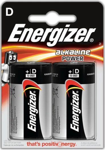 ENERGIZER baterie alkalická  ALKALINE POWER  LR20/D 2 kusy