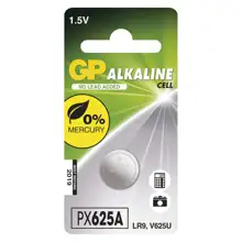 GP baterie alkalicka-knoflik. LR9 1,5V/190mAh GP PX625A