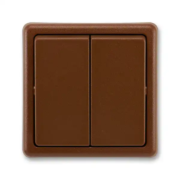 H3 Přepínač sériový, řazení 5, hnědá, ABB Classic