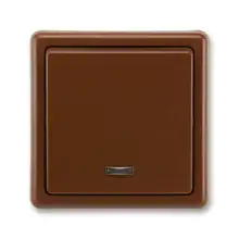 H3 Spínač jednopólový se signal. doutnavkou, řazení 1S, hnědá, ABB Classic