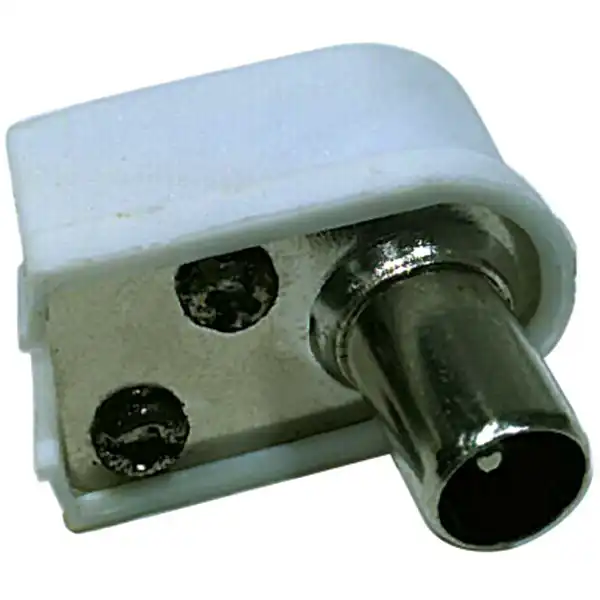 K1421 A205R Konektor IEC vidlice zacvakávací úhlový, Emos