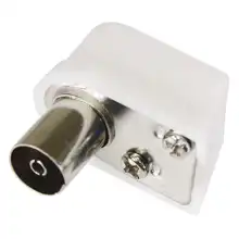 K1821 A206R Konektor IEC zásuvka zacvakávací úhlový, Emos