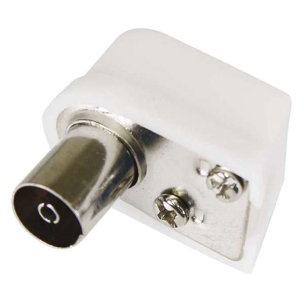 K1821 A206R Konektor IEC zásuvka zacvakávací úhlový, Emos