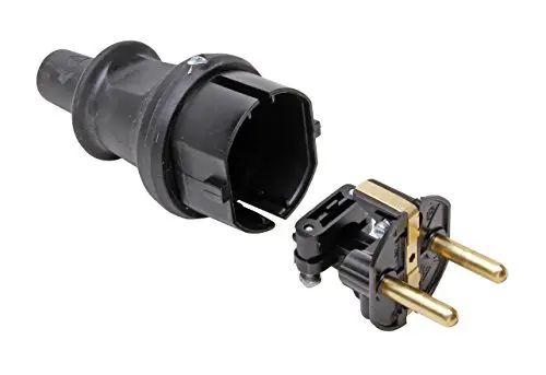 KOPP vidlice.přímá gumová pro pohyblivy privod 230V/16A max 1730.1600.8