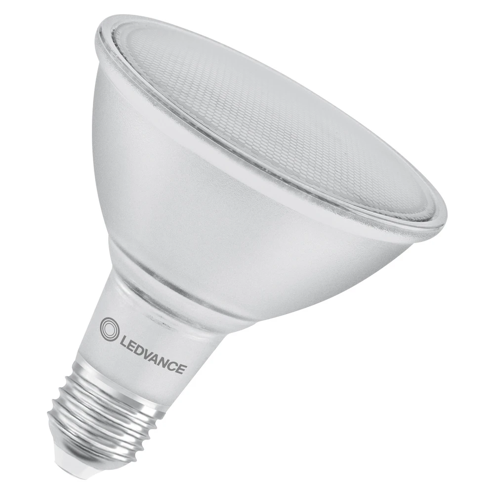 LEDVANCE LED PFM reflector PAR38 15.2W/120W E27 2700K 1035lm/30° Dim 25Y sklo
