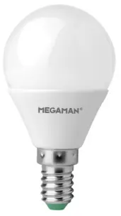 MEGAMAN  LED kapka E14 náhrada za 25W 2700K 3W Opál
