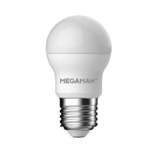 MEGAMAN  LED kapka E27 náhrada za 60W 2700K 8W Opál