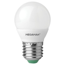 MEGAMAN LED žárovka E27 náhrada za 40W 2700K 4.9W opálová
