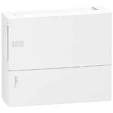 Mini Pragma 12M, bílé plné dveře, povrchová montáž, Schneider
