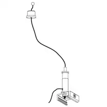 Nord.Alum. lankový aret. závěs dolní SSWD30 k GlobalTrac; chrom 3m