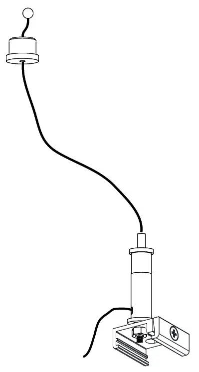 Nord.Alum. lankový aret. závěs dolní SSWD30 k GlobalTrac; chrom 3m