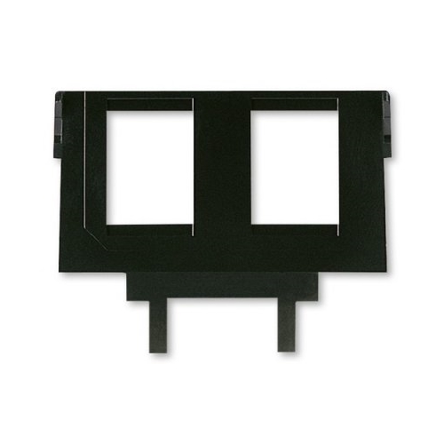 Nosná maska pro 2 komunikační zásuvky keystone, černá, ABB