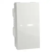 Nová Unica strojek 1modul ovládač tlač 1/0  bílá