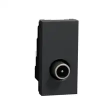 Nová Unica strojek 1modul zásuvka anténní TV 1.5dB  antracit