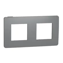 Nová Unica Studio Color rámeček krycí dvojnásobný  Dark.Grey/černá