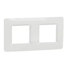 Nová Unica Studio Outline rámeček krycí dvojnásobný  bílá