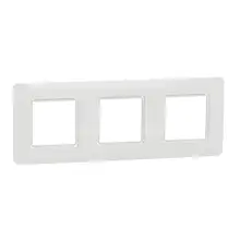 Nová Unica Studio Outline rámeček krycí trojnásobný  bílá