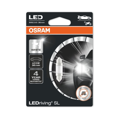 OSRAM autožárovka LED C5W 6498DWP-01B 0.6W 12V SV8.5-8 blistr