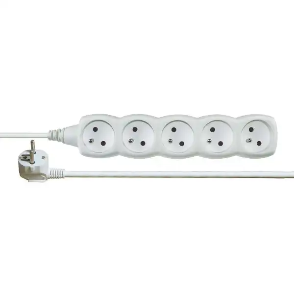 P0510 HE0510 (E0510) Prodlužovací kabel bílý 5 zásuvek 10m, Emos