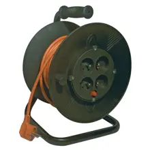 P19450 DG-4ZR-F04 PVC prodlužovací kabel na bubnu - 4 zásuvky 50m, Emos