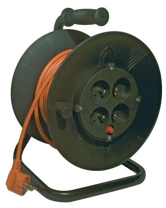 P19450 DG-4ZR-F04 PVC prodlužovací kabel na bubnu - 4 zásuvky 50m, Emos