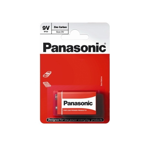 PANASONIC 9V/6F22 Red Zinc baterie