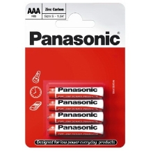 PANASONIC AAA Red Zinc baterie mikrotužková ; R03