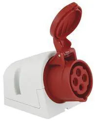 PCE zásuvka nástěná . 16A 4-pol 400V IP44