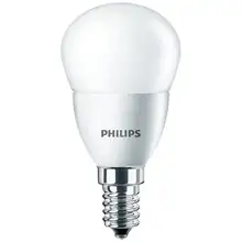 PHILIPS E14 4W 2700K 250lm náhrada 25W; LED kapková žárovka P45 opál