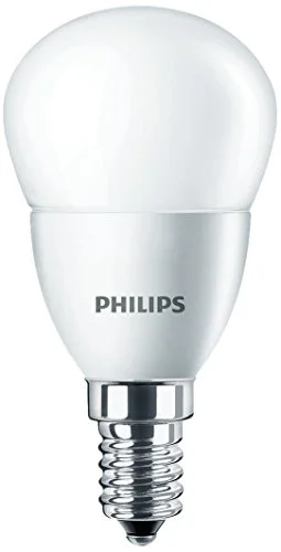 PHILIPS E14 4W 2700K 250lm náhrada 25W; LED kapková žárovka P45 opál