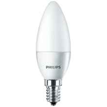 PHILIPS E14 4W 2700K 250lm náhrada 25W; LED žárovka svíčková opál