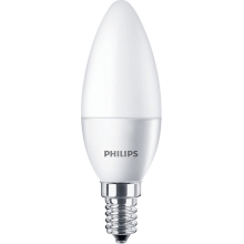 PHILIPS E14 5.5W 4000K 470lm náhrada 40W; LED žárovka svíčková opál